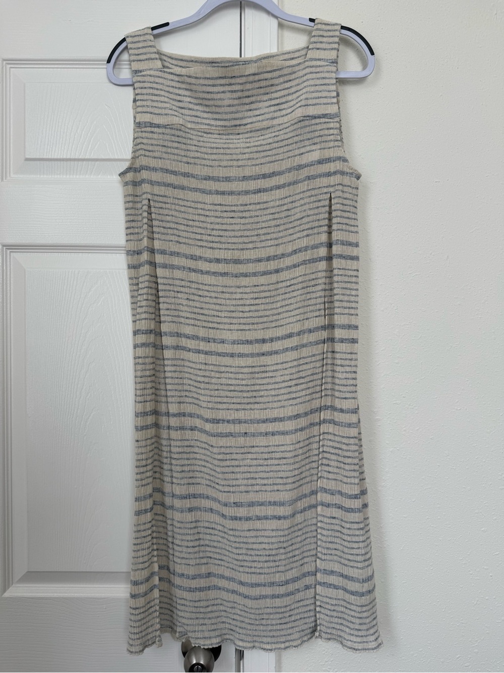 Rachel Comey white and blue stripe linen blend dress / tunic size 8